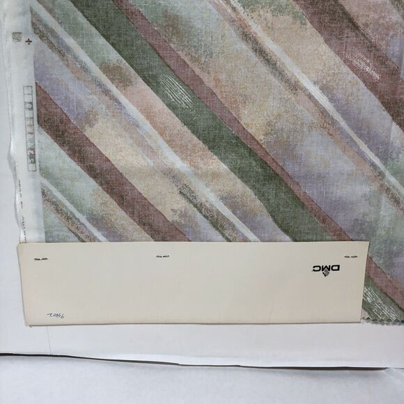 Vintage TexUnion Fabric Samples, Striped Key West Pattern Cotton with Teflon 26" - Picture 11 of 11